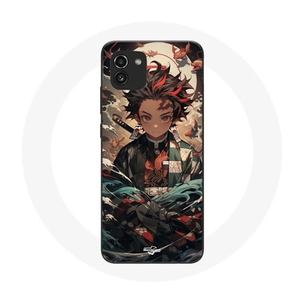 Coque Maniacase för Samsung Galaxy A03 demon slayer Tanjiro anime manga