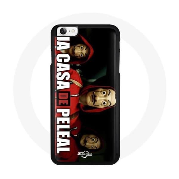 Telefoncover - La casa de Papel - iPhone 8 - Blød - Sort - Stødbeskyttelse