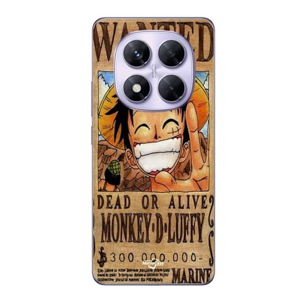 Coque Xiaomi Redmi Note 14 Pro 5G One Piece Wanted Poster Monkey D. Luffy Maniacase