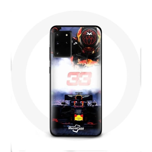 Coque för Samsung Galaxy S11 Plus Formel 1 Max Verstappen F1-förare svart röd och gul