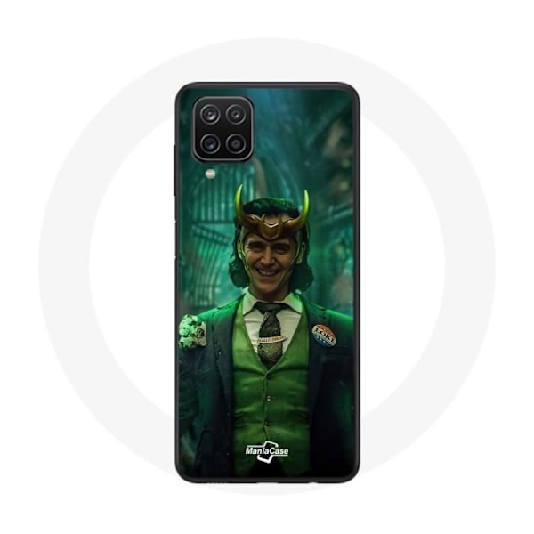 Coque maniacase för Samsung Galaxy A22 4G Loki Thor Ragnarok med hörlurar visar karaktär från serien säsong 1 Svart