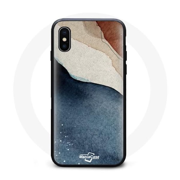 Skyddande skal - Jade - Iphone XS Max - Blå - Marmor - Stötbeständighet Blå