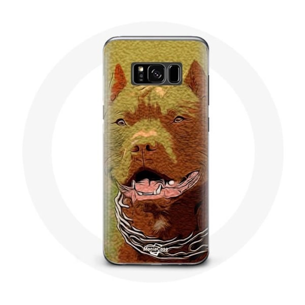 Coque - Samsung - Galaxy S8 Plus - Souple - Noir - American Pit Bull Terrier