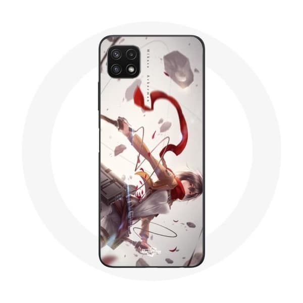 Coque Samsung Galaxy A22 5G Mikasa Ackerman Attack on Titan Manga