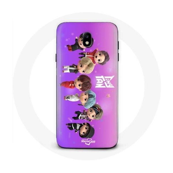 Coque för Samsung Galaxy J3 2017 BTS TinyTAN Animation Affisch RM Jin Suga J-Hope Jimin Jungkook Och V Mic Drop Dansa