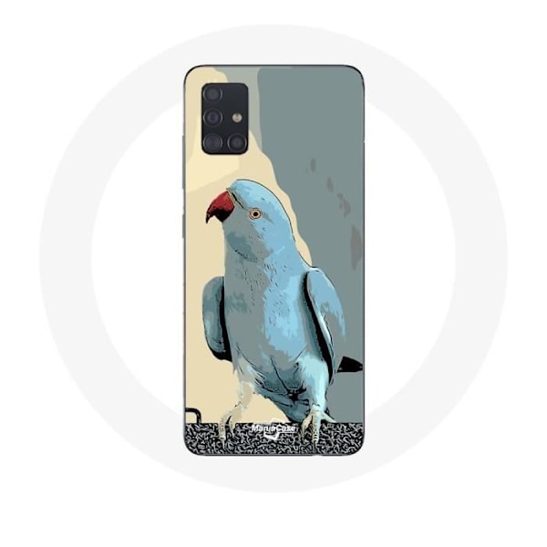 Coque - Samsung - Galaxy A51 - Mjuk - Parakiter - Blå Blå
