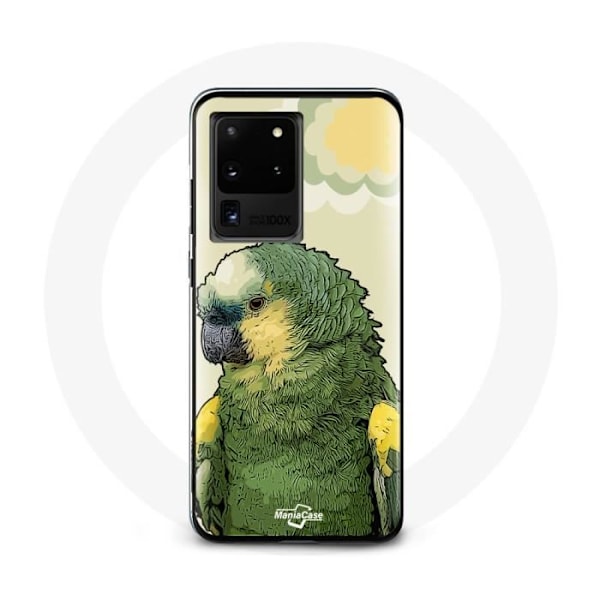 Coque för Samsung Galaxy S20 Ultra Amazonas Papegojor Grön