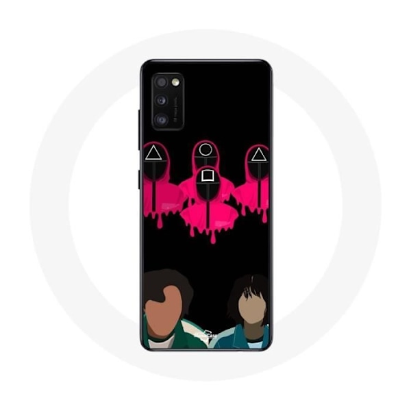 Coque för Samsung Galaxy S20 Plus Squid Game Seong Gi-hun och Kang Sae Byeok Masker Triangel Fyrkant