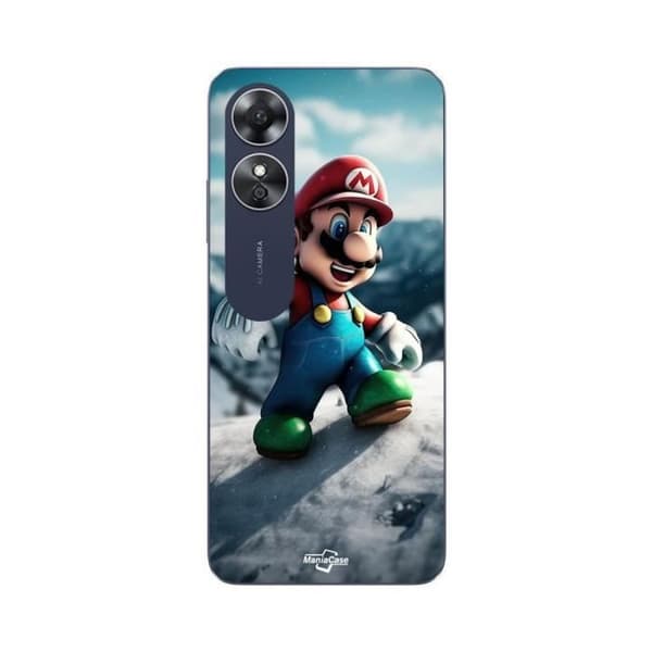Coque - Oppo - A17 - Super Mario Bros - Pehmeä - Musta