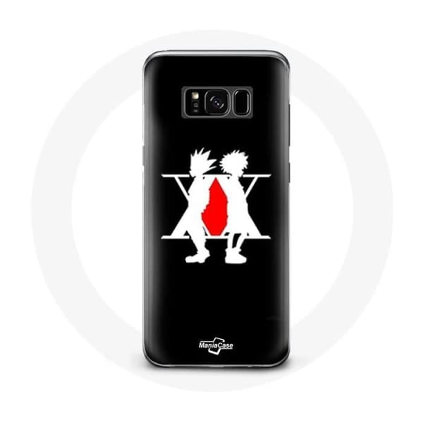 Samsung Galaxy S8 Coque Hunter x Hunter Manga Logo Musta Tausta