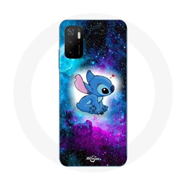 Coque Maniacase för Xiaomi Poco M3 Pro 5G Stitch ohana färgglad rymd