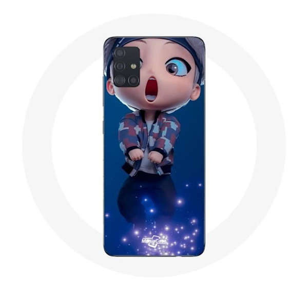 Cover til Samsung Galaxy A51 BTS TinyTAN Animation V Mic Drop