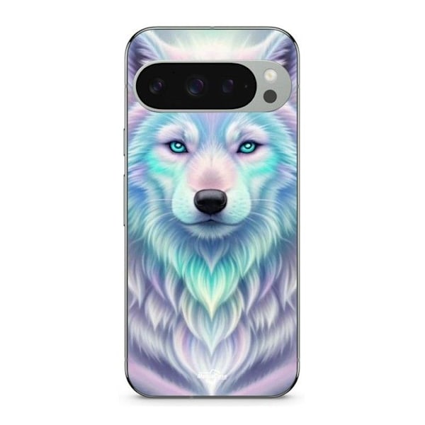 Coque - MANIACASE - Google Pixel 9 Pro - Flexibel - Vithuvud reflex lila - Svart Svart