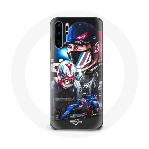 Coque för Huawei p30 Formel 1 Esteban Ocon Formel 1-förare