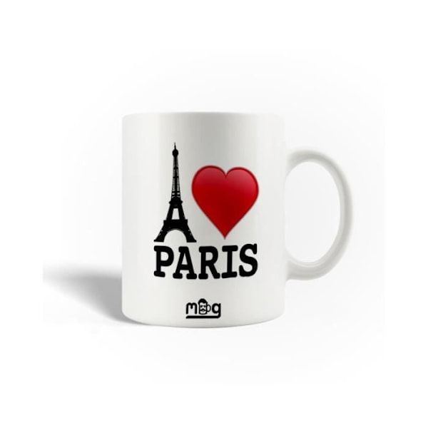 Mugg i keramik Jag älskar Paris Frankrike