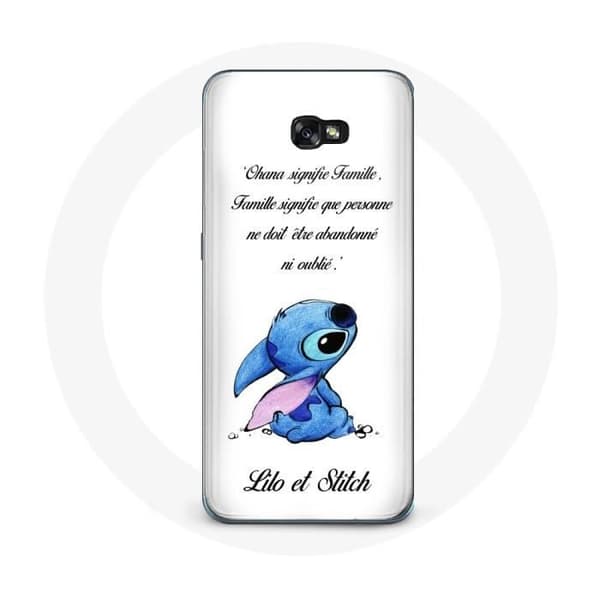 Coque - MANIACASE - Samsung Galaxy A3 2017 - Lilo og Stitch - Blød - Beskyttelse Vit