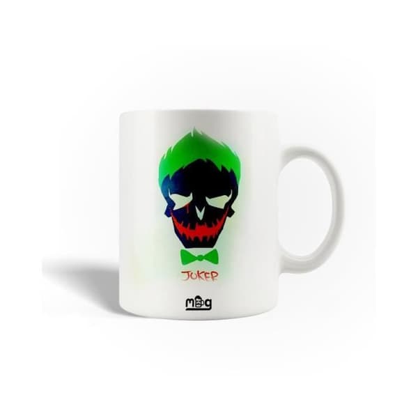 Mugg i Keramik - Suicide Squad - Joker - 30cl - Diskmaskinssäker - Vit