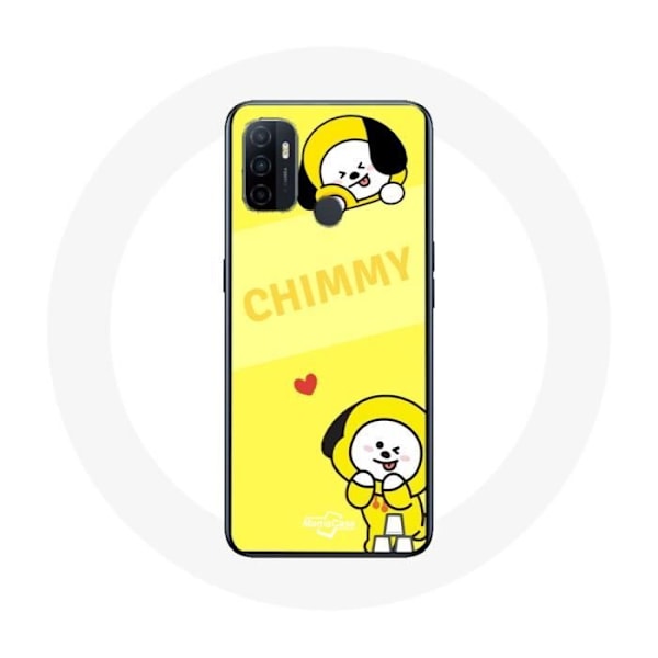 Coque för Oppo A53 BTS Bangtan BT21 Chimmy Jimin Gul Bakgrund