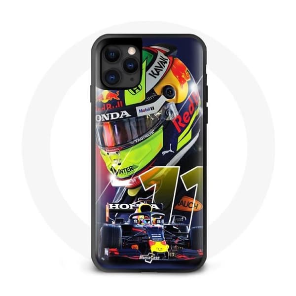 Coque maniacase til iPhone 11 Formel 1 Sergio Perez Svart