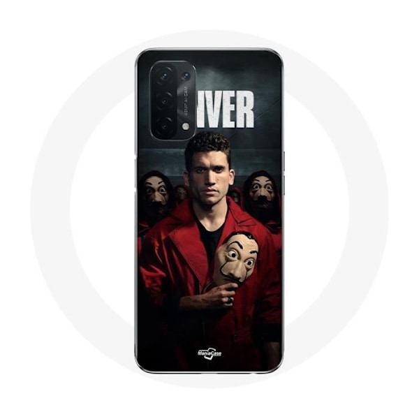 Coque för Oppo A54 5G - La casa de papel - Denver - Flexibel - Svart - Skydd