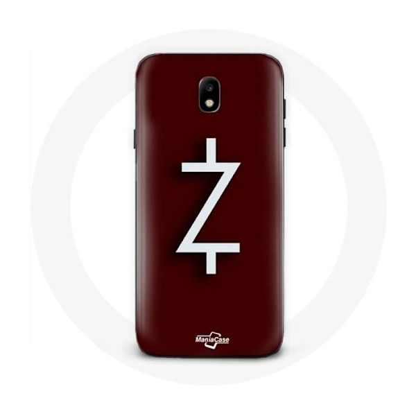 Skydd för Samsung Galaxy J7 2017 Ozark Säsong 4 Logotyp Z Vit Bakgrund Röd