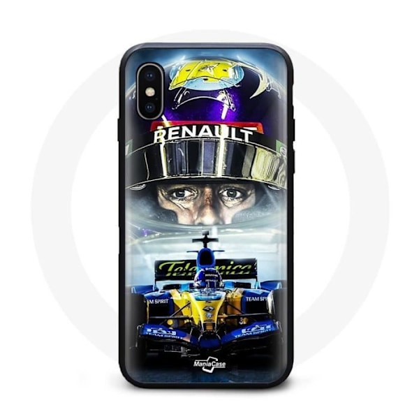 Coque - Formel 1 - Iphone XS Max - Mjuk - Blå - Gul Blå, Gul