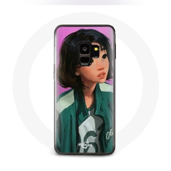 Coque för Samsung S9 plus Squid Game Kang Sae Byeok konst