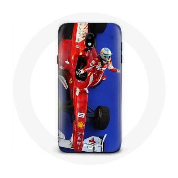 Coque Samsung Galaxy J3 2017 Formule 1 Fernando Alonso Formel 1-förare Röd