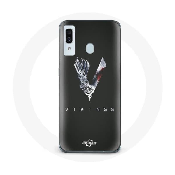 Coque - MANIACASE - Samsung Galaxy A30 - Logo V - Sværd - Blød Mörkgrå