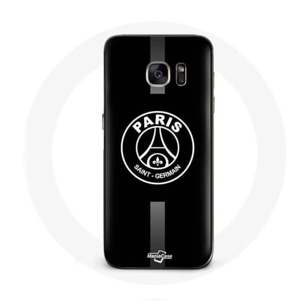 Coque - PSG - Samsung Galaxy S6 - Jordan Logo - Blød - Sporty - Grå/Sort Mörkgrå