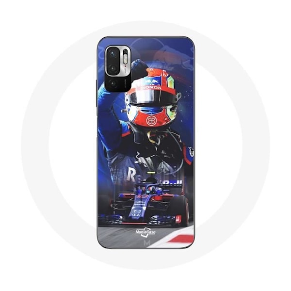Coque för Xiaomi Redmi Note 10T 5G Formel 1 Pierre Gasly F1-förare Röd Blå