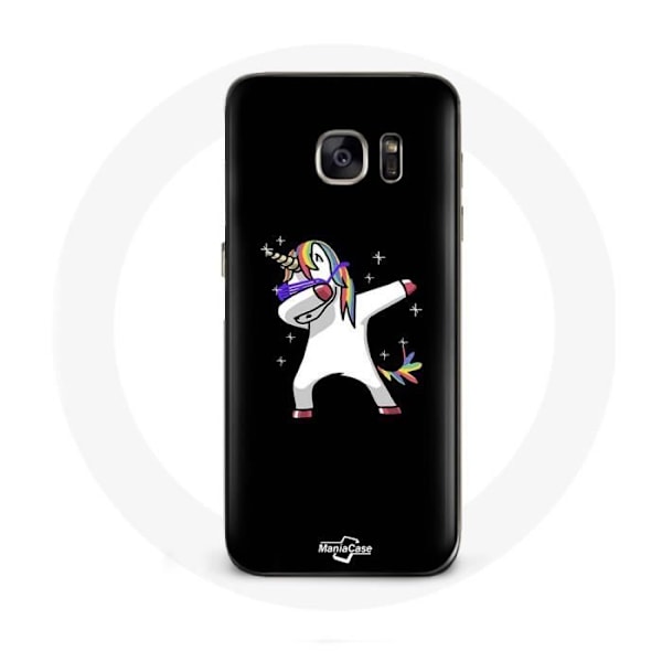 Coque - Dab - Galaxy S7 - Unicorn - Flerfärgad - Mjuk Flerfärgad