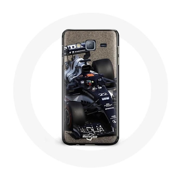 Coque för Samsung Galaxy J3 Formel 1 Yuki Tsunoda F1-förare Blå