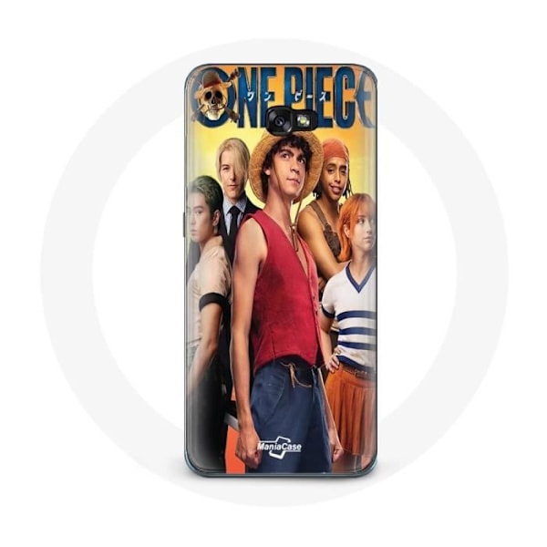 Coque - Maniacase - Samsung Galaxy A3 2017 - Anime One Piece Luffy - Flexibel - Svart