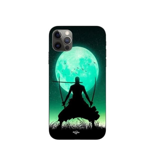 Coque maniacase til iPhone 12 Pro Max Roronoa Zoro triple sværd fuldmåne