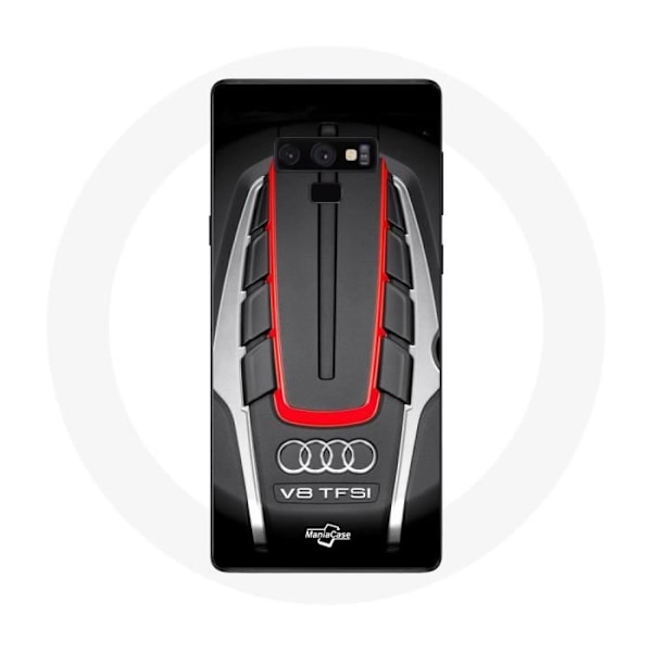 Coque för Samsung Galaxy Note 9 Audi S8 Röd logotyp