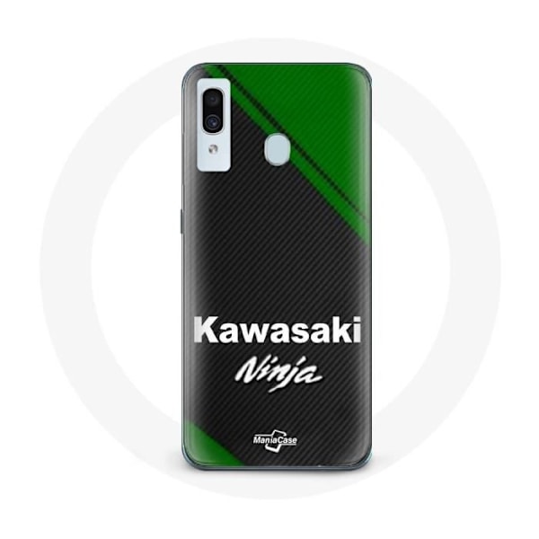 Coque - Kawasaki - A30 - Svart - Mjuk - Ninja-logotyp
