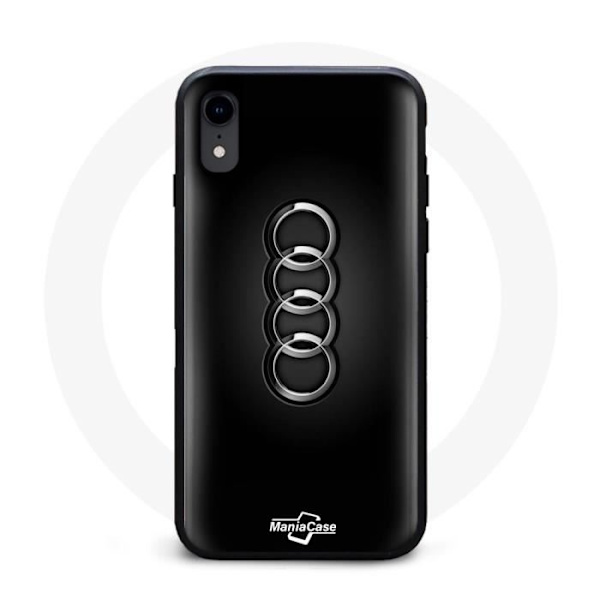 Coque - Audi - Iphone XR - Blød - Sort - Logo