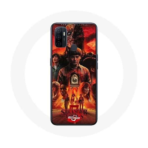 Coque - Maniacase - Oppo A53 - Mjuk - Svart - Stranger Things Säsong 5