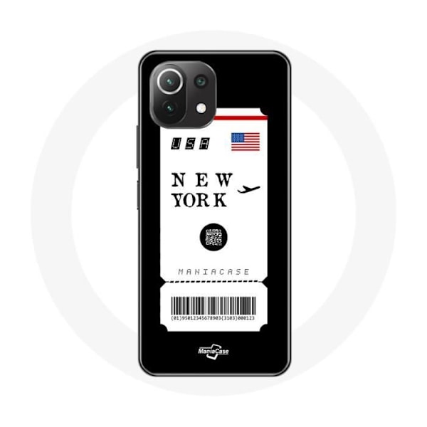 Coque - Xiaomi - Mi 11 Lite - Flygbiljett New York - Mjuk - Syntetiskt skydd