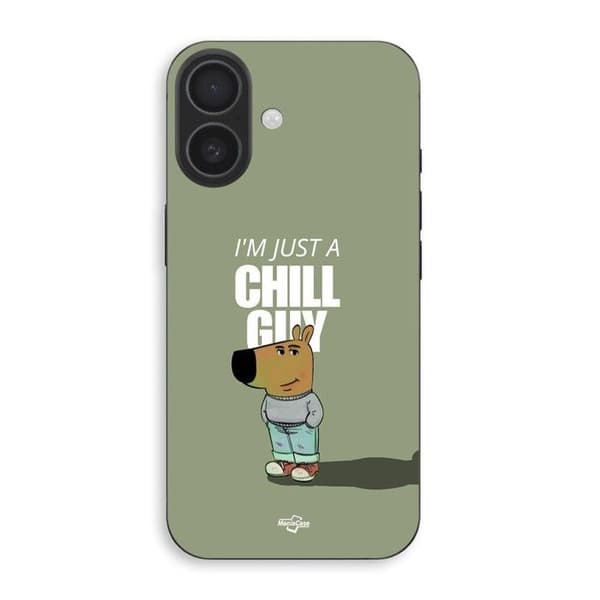 Coque Pour Iphone 16 Chill guy Maniacase Svart