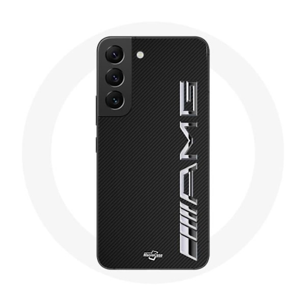 Coque för Samsung Galaxy S21 FE Amg Logotyp Kolfiber Textur