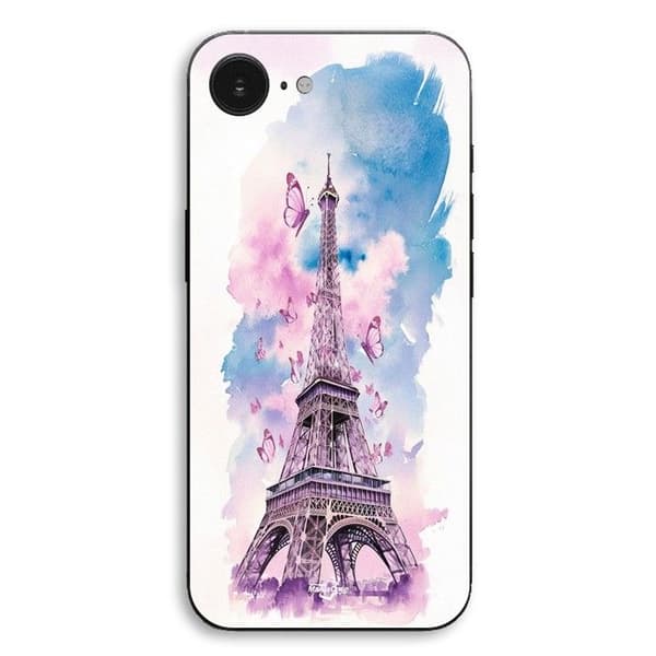 iPhone 17:n kuori Eiffel-torni värikäs perhonen Maniacase Sort