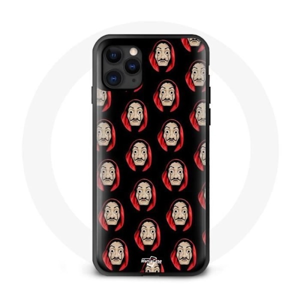 Coque iPhone 13 Pro La casa de Papel mask faces