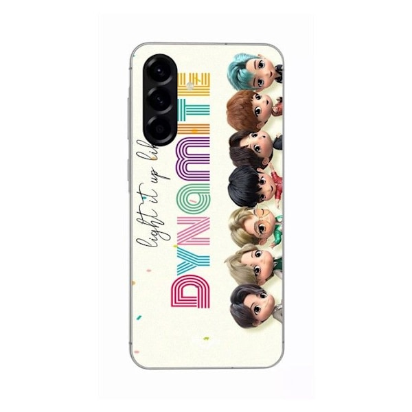 Coque - Maniacase - Samsung Galaxy A56 - Silikon - Kpop BTS DYNAMITE - Mjuk Svart