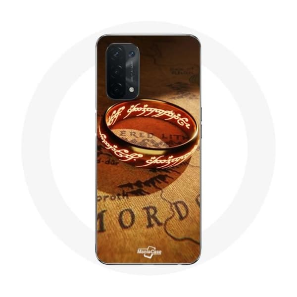 Coque - Maniacase - Oppo A74 5G - Ringenes Herre - Blød - Sort