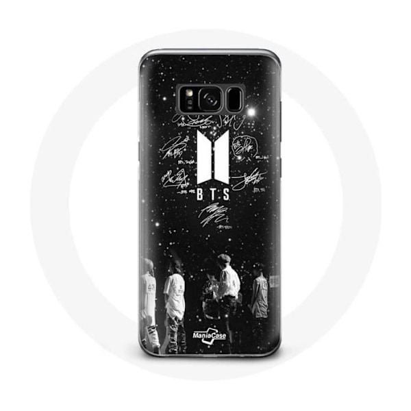 Coque - BTS - Samsung Galaxy S8 - Flexibel - Svart - Medlemmarnas signatur