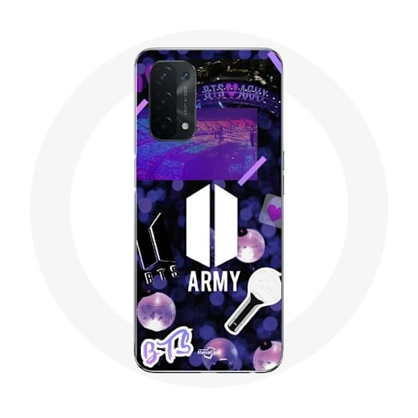 Coque för Oppo A74 Bangtan Sonyeondan BTS-logotyp Armé Bomb Ljusstav