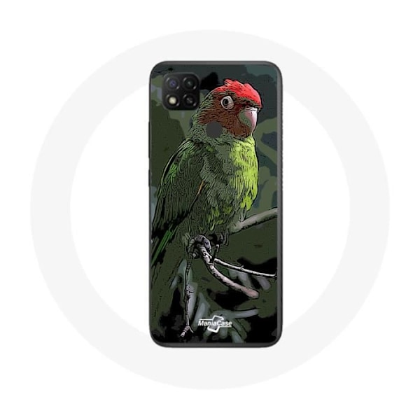 Coque Xiaomi Redmi 9C Pionus Papegoja Röd Grön