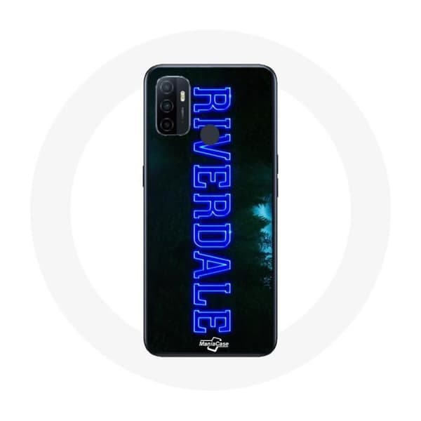 Coque - Maniacase - Oppo A53 - Mjuk - Logotyp - Blå Blå